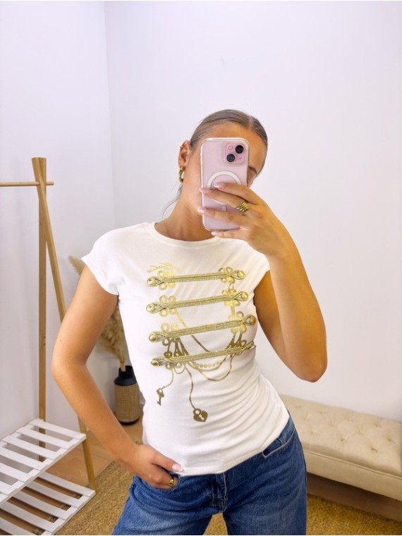 Camiseta Glam blanca