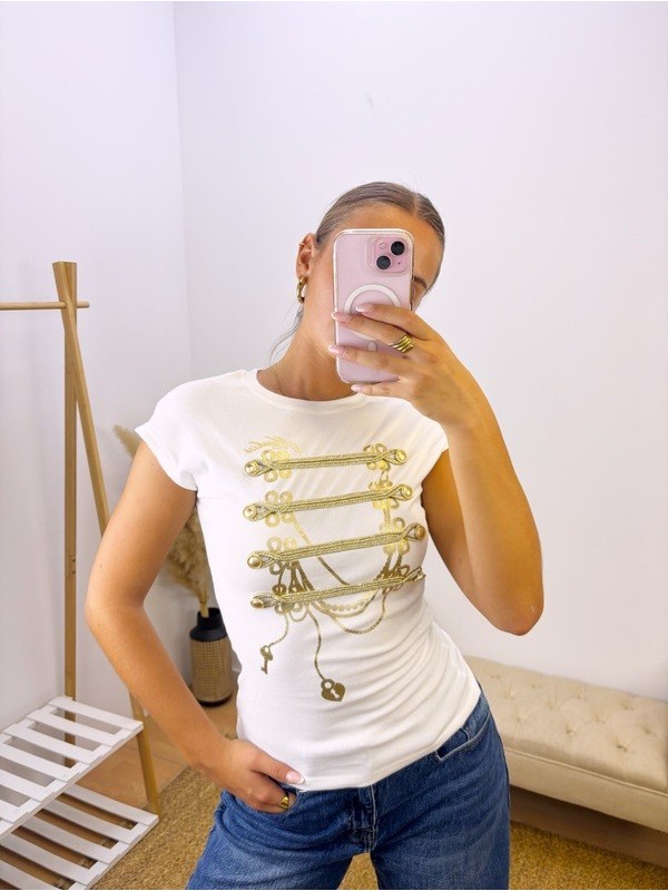 Camiseta Glam blanca