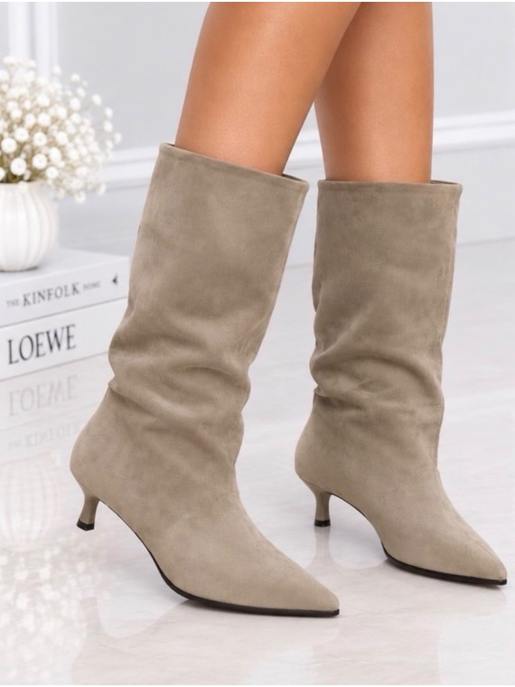 Bota Alta Beige