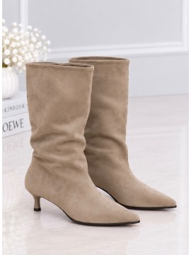 Bota Alta Beige