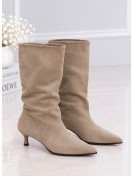 Bota Alta Beige