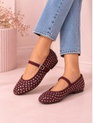 Bailarina Granate Tachuelas