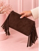 Bolso Flecos Marrón