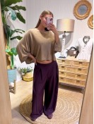 Pantalón Traje Granate