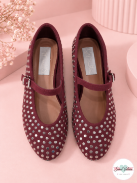 Bailarina Granate Tachuelas