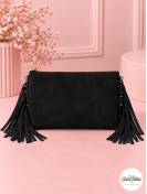Bolso Flecos Negro