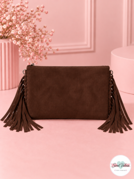 Bolso Flecos Marrón