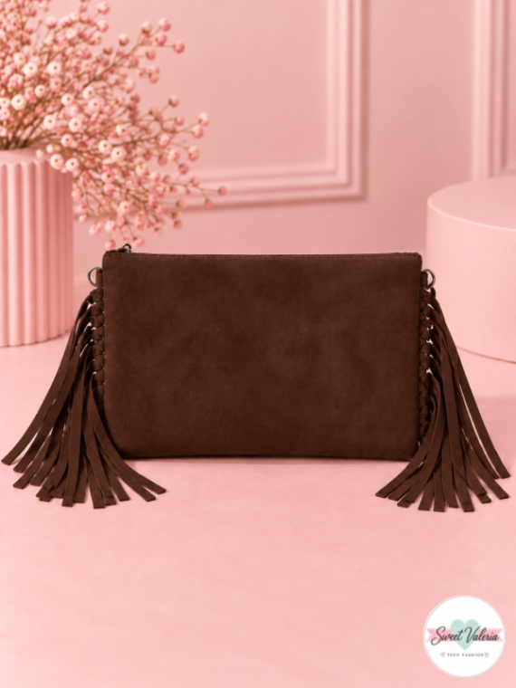 Bolso Flecos Marrón