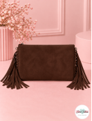 Bolso Flecos Marrón