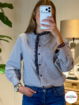 Camisa Cuadros Marino