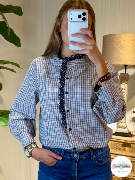 Camisa Cuadros Marino