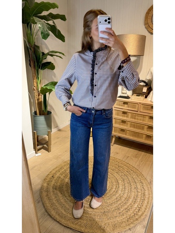 Camisa Cuadros Marino