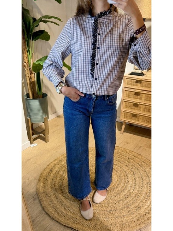 Camisa Cuadros Marino
