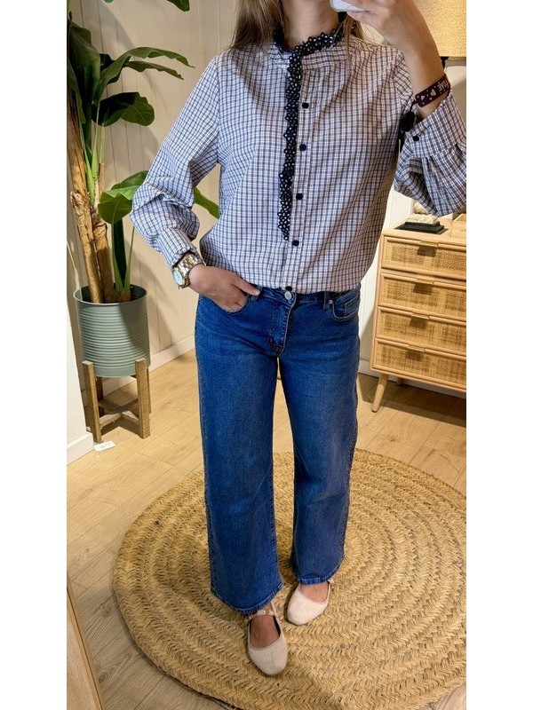 Camisa Cuadros Marino