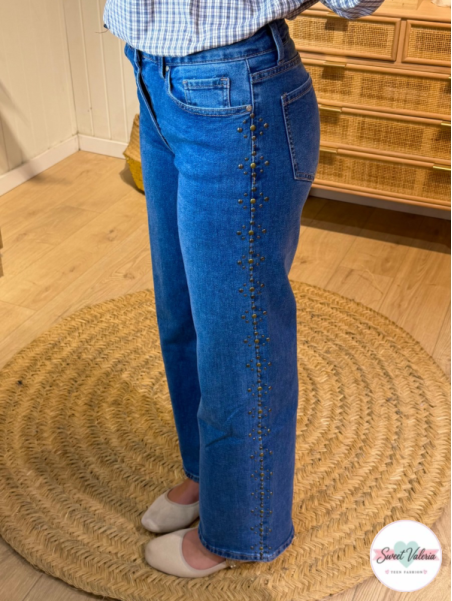 Pantalón Vaquero Tachuelas