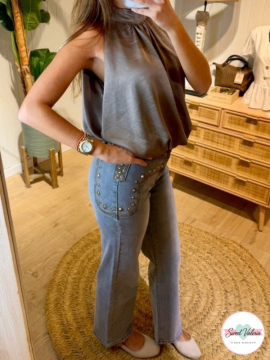 Pantalón Vaquero Gris