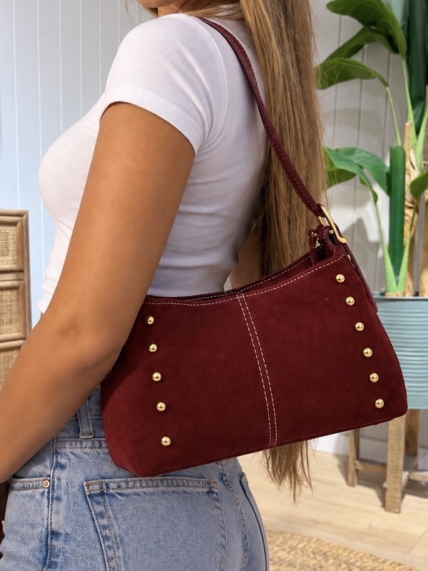 Bolso Tachuelas Granate