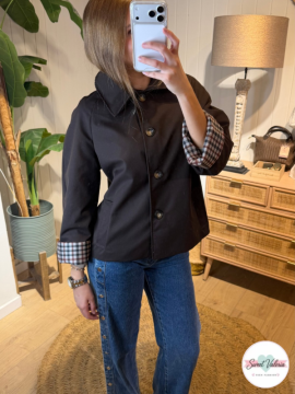 Chaqueta Cuadros Marrón