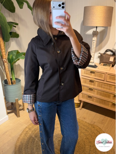 Chaqueta Cuadros Marrón