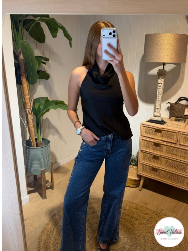 Top Halter Negro