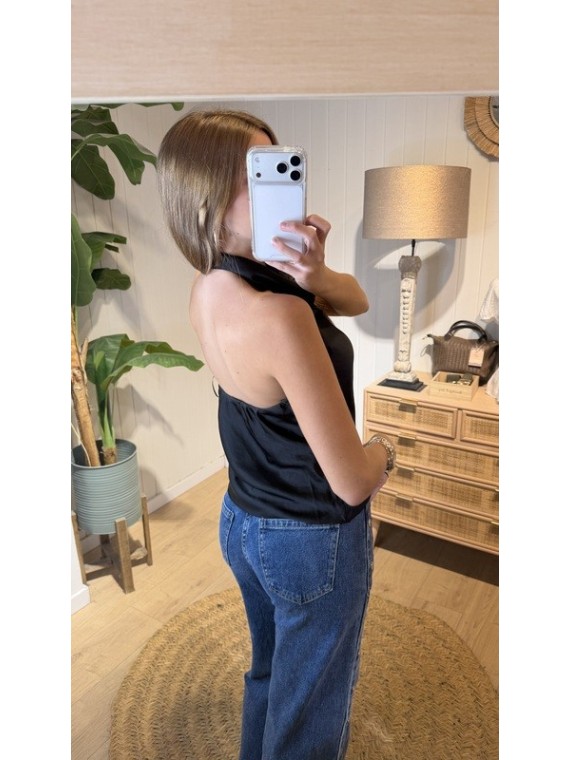 Top Halter Negro