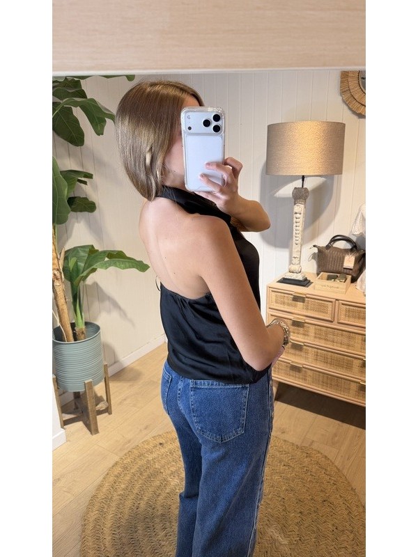 Top Halter Negro
