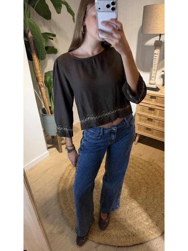 Blusa Gold Marrón