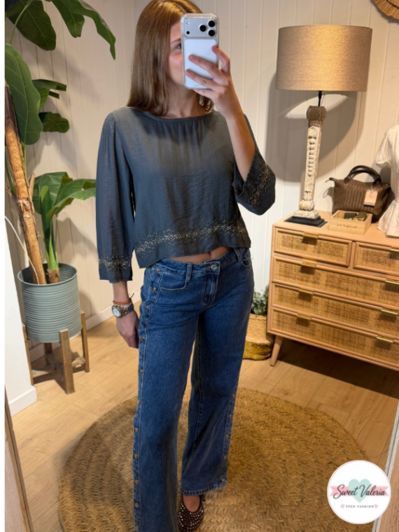 Blusa Gold Gris