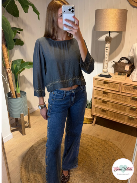 Blusa Gold Gris