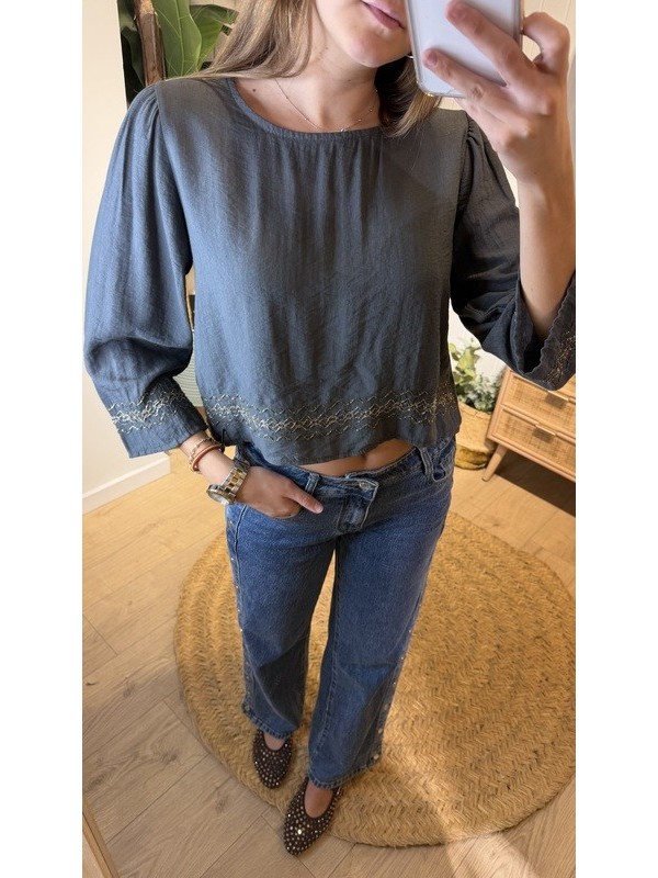 Blusa Gold Gris