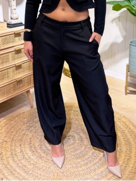 Pantalón Barrel Negro