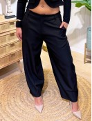 Pantalón Barrel Negro