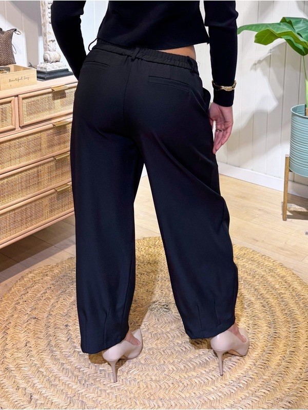 Pantalón Barrel Negro