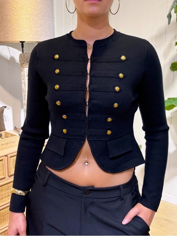 Chaqueta Punto Negra