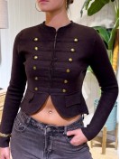 Chaqueta Punto Marrón